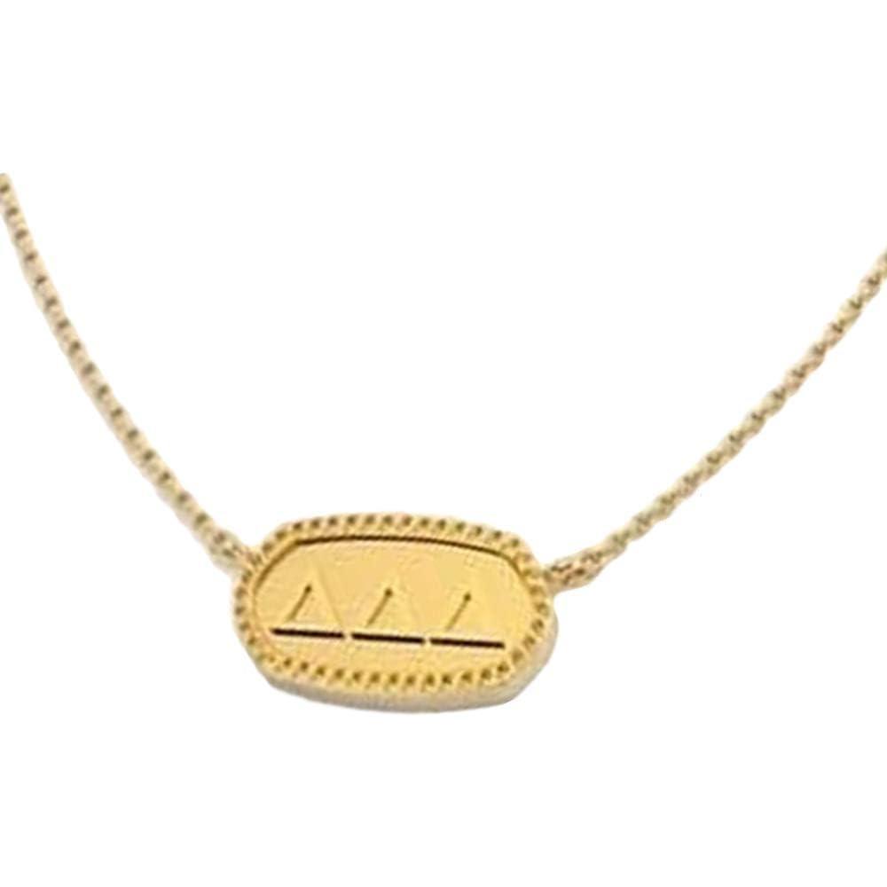 imageGreekgear Delta Delta Delta Athena NecklaceGold Plated