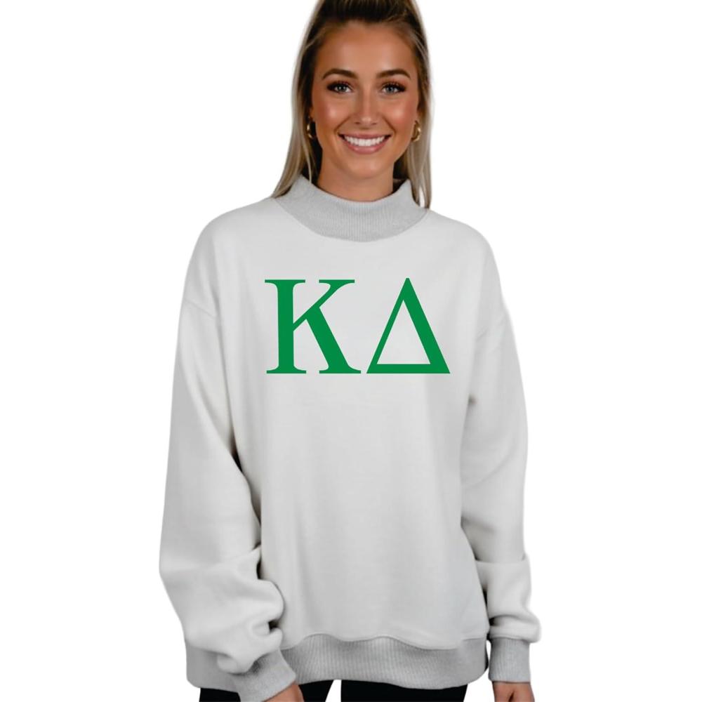 imageKappa Delta Reversible Varsity Mockneck Sweatshirt