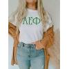 Alpha Epsilon Phi University Greek T-Shirts(White)
