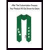 Custom Alpha Epsilon Phi Greek Diagonal Lettered Graduation Sash Stole with Year(Kelly Green)