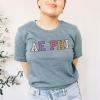 Greekgear Alpha Epsilon Phi Nickname Tee(Light Blue)