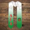 Greekgear Alpha Gamma Delta Extra Fancy Simple Greek Graduation Stole W Crest