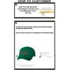 Personalized Alpha Chi Omega Greek Line Hat(Green)
