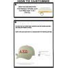 Personalized Alpha Chi Omega Greek Line Hat(Tan)