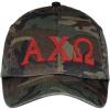 Alpha Chi Omega Lettered Camouflage Hat Military Camo