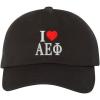 Alpha Epsilon Phi I Love Hat Black