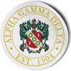 Alpha Gamma Delta Circle Crest – Shield Decal
