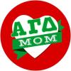 Alpha Gamma Delta Mom Round Decals
