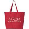 Alpha Sigma Alpha ASA Jumbo Canvas Tote