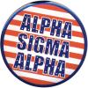 Alpha Sigma Alpha ASA Patriotic USA Button