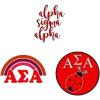 Alpha Sigma Alpha ASA Sorority Sticker Collection