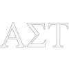 Alpha Sigma Tau AST Greek Letter Window Sticker Decal
