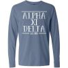 Alpha Xi Delta Established Long Sleeve T-Shirt(Blue Jean)