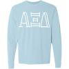 Alpha Xi Delta Greek Long Sleeve T-Shirt(Chambray)