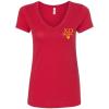 Chi Omega Chi O Mom Ideal V-Neck(Red)