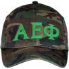 Greekgear Alpha Epsilon Phi Lettered Camouflage Hat Military Camo