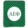Greekgear Alpha Epsilon Phi Polka Dots Sherpa Lap Blanket