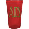 Greekgear Alpha Gamma Delta Carson Stadium 22 Oz. Cup (Pack of 4) Red