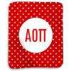 Greekgear Alpha Omicron Pi AOII Polka Dots Sherpa Lap Blanket