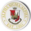 Greekgear Alpha Sigma Alpha ASA Circle Crest – Shield Decal
