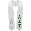 Greekgear Alpha Sigma Tau AST Super Crest – Shield Graduation Stole