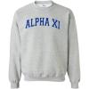 Greekgear Alpha Xi Delta Nickname College Crew(Light Grey)