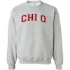 Greekgear Chi Omega Chi O Nickname College Crew(Light Grey)