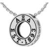 Greekgear Women’s Alpha Xi Delta Circle Established Charm Necklace