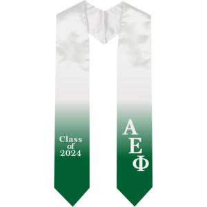 Alpha Epsilon Phi Extra Fancy Classic Greek Graduation Stole
