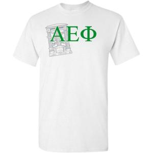 Alpha Epsilon Phi Greek Crest T-Shirt(Light Grey)