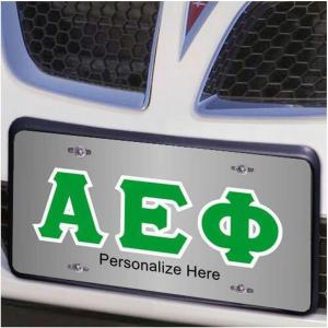 Alpha Epsilon Phi Lettered License Cover