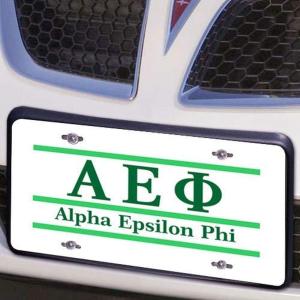 Alpha Epsilon Phi Lettered Lines License Cover