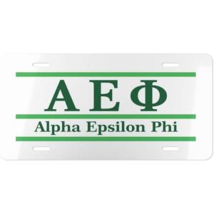 Alpha Epsilon Phi Lettered Lines License Covers