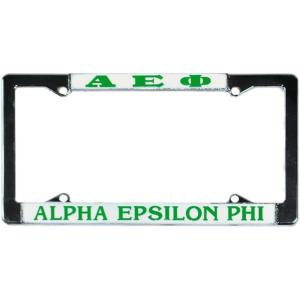 Alpha Epsilon Phi License Plate Frame