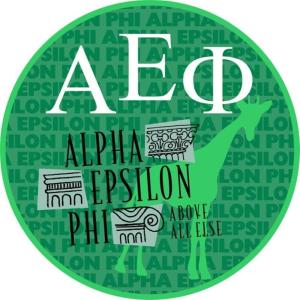 Alpha Epsilon Phi Mascot Round Decals