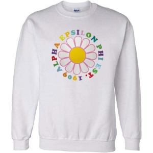 Alpha Epsilon Phi Rainbow Daisy Crewneck