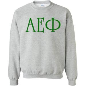 Alpha Epsilon Phi University Greek Crewneck(Light Grey)