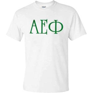 Alpha Epsilon Phi University Greek T-Shirts(White)