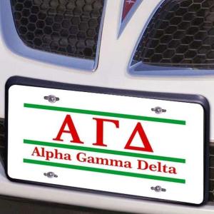 Alpha Gamma Delta Lettered Lines License Cover
