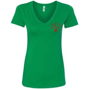 Alpha Gamma Delta Mom Ideal V-Neck(Kelly Green)