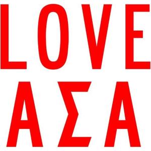 Alpha Sigma Alpha ASA Sorority Love Sticker