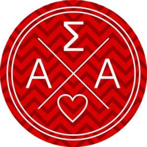 Alpha Sigma Alpha ASA Well Balanced Round Decals
