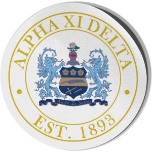 Alpha Xi Delta Circle Crest – Shield Decal