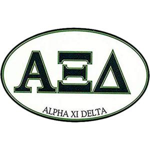 Alpha Xi Delta Euro Style Sticker