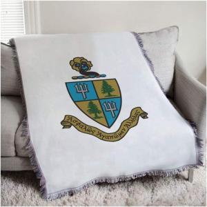 Delta Delta Delta Full Color Crest Afghan Blanket Throw