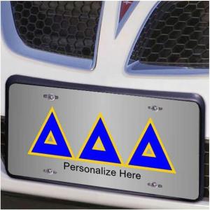 Delta Delta Delta Lettered License Cover