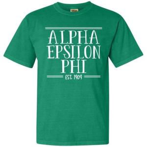Greekgear Alpha Epsilon Phi Established Heavyweight T-Shirt(Grass)