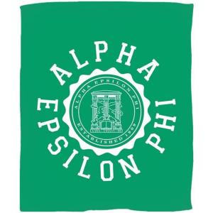 Greekgear Alpha Epsilon Phi Seal Fleece Blanket