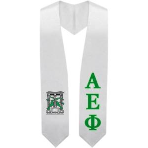 Greekgear Alpha Epsilon Phi Super Crest – Shield Graduation Stole