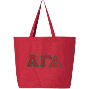 Greekgear Alpha Gamma Delta Jumbo Canvas Tote